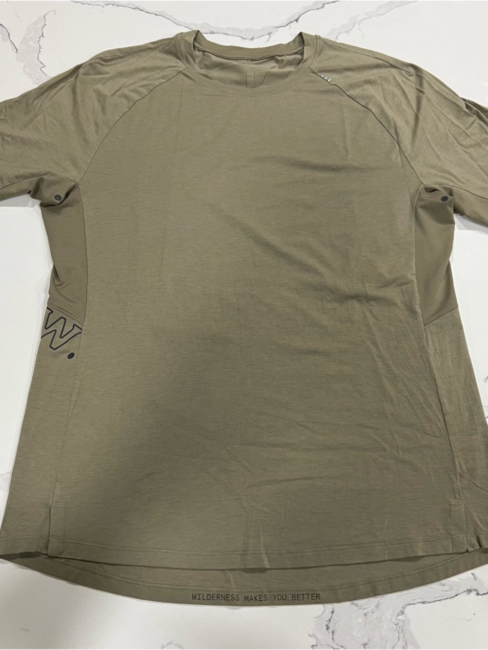 Lululemon Performance Men's Olive Short-Sleeve Shirt